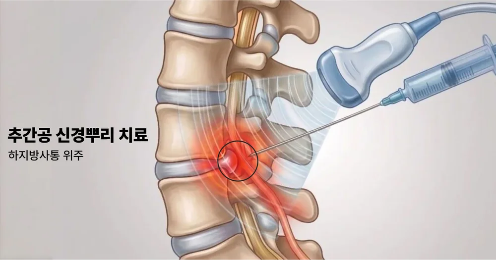 추간공 신경뿌리 약침치료 (하지방사통)